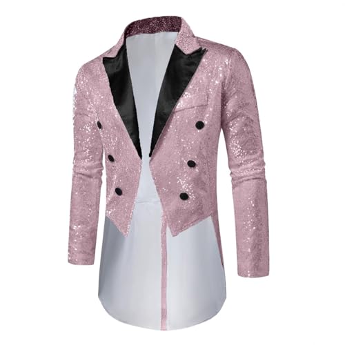 Blazer à paillettes coupe ajustée homme pour soirée