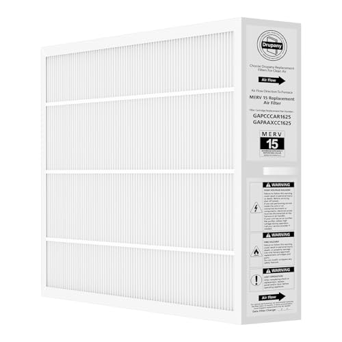 MERV 15 Replacement Filter Compatible with Carrier/Bryant GAPAAXCC1625 Infinity 16 x 25 Air Cleaner Replaces GAPCCCAR1625 Actual Filter Size 17.2 24.5 3.5