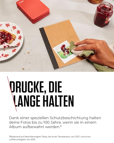 Canon SELPHY XS-20L Tinten- und Papier-Multipack – Original Canon Fotodrucker Tintenpatrone 1er-Pack & 20 Blatt Fotopapier (72 x 85mm)