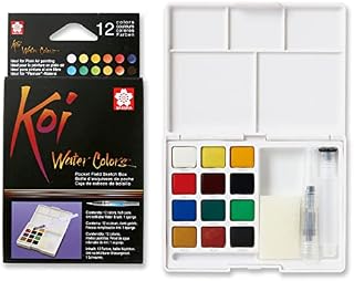 SAKURA KOI Aquarelle Field Box Set with 12 Colours