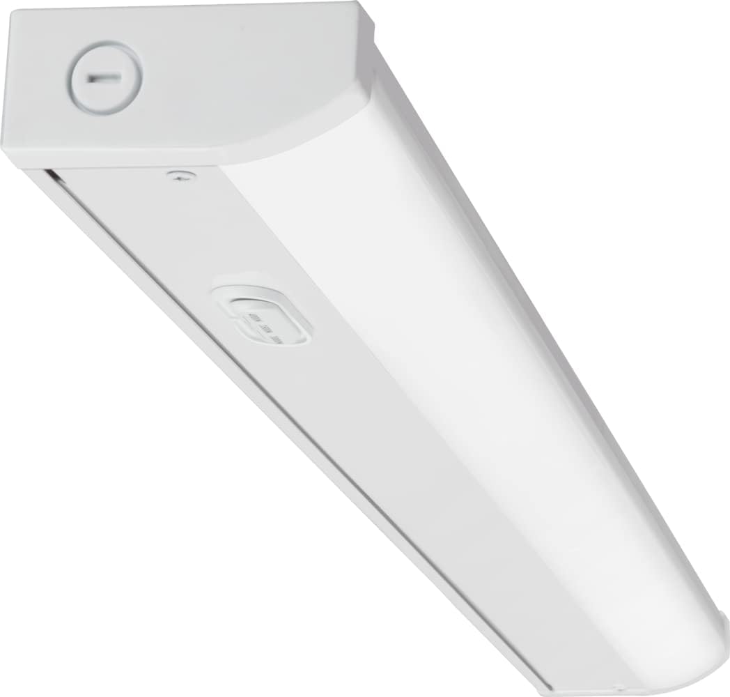 Juno UCES 24 Inch LED Under Cabinet Lighting, LED Kitchen Cabinet Light Fixture Hardwired, Dimmable, Damp Rated, Selectable Soft, Warm, Neutral White Light (UCES 24IN SWW6 90CRI WH M6)