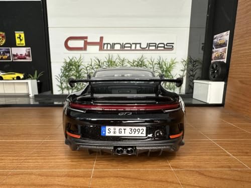 Maisto Porsche 911 GT3 2022 a escala 1:18 negro miniatura 4