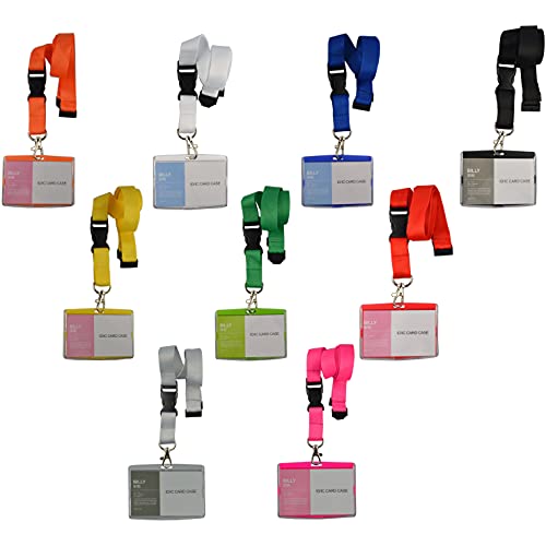 Porte-clés lanyard gris et porte-carte d'identité pour salons et bureaux