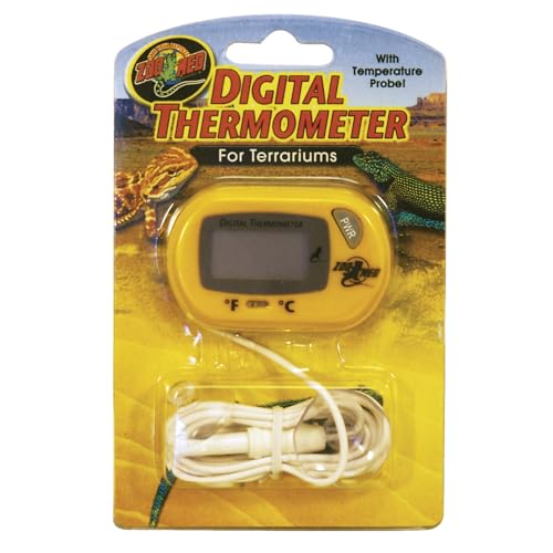 Zoo Med Laboratories TH24 Digital Terrarium Thermometer, 3 x 2 x 1