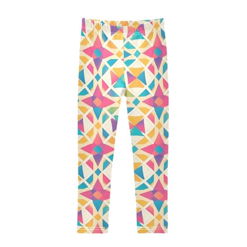 KLL Yellow Star Toddler Girls' Athletic Leggings Stretchy Full Length Activewear Sports