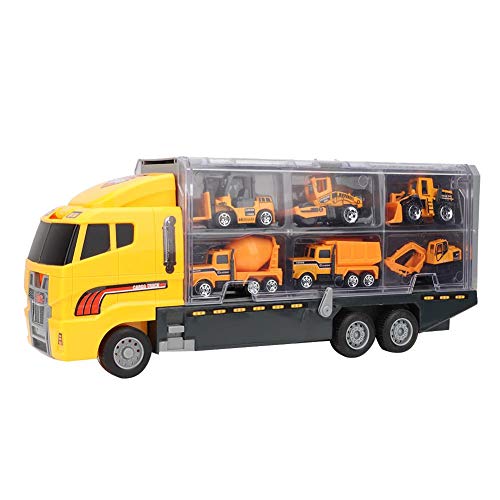 Woyisisi Child Kid Educativo Simulaciu00a8u00aen Ingenieru00a8u00aaa Portador de Coche Mini Camiu00a8u00aen Juguete Set Contenedor de Almacenamiento