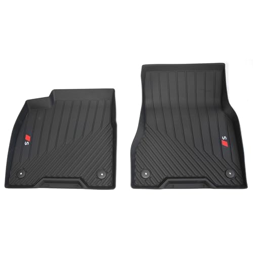 Tapis de sol Audi SQ6 e-tron en caoutchouc noir pour protection avant toutes saisons