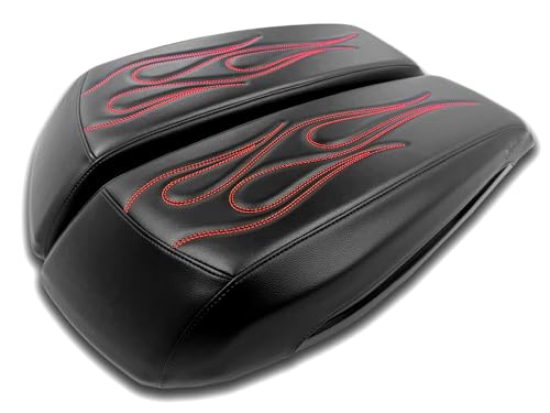 Cubiertas Premium Flame para Tapa de Alforjas Harley 2024+ miniatura 1