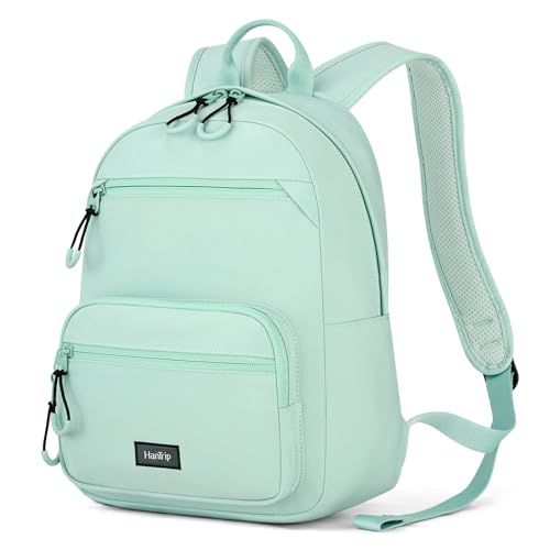 Image of HanTrip Carry On Travel Backpack For Men Women, 13 Inch Small Mini Work Bag Personal Item Backpacks, Camping Back Pack Lightweight Hiking Daypack For Office Nurse Commuter (Cyan)