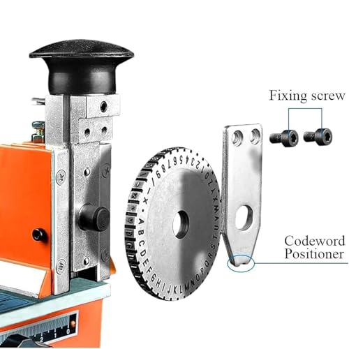 Semi-Automatic Embossing Machine - Adjustable Depth & Spacing Nameplate Stamping Tool, Dog Tag Printer for Aluminum, Steel, Copper, PVC Cards, Symbol Marking Device image 3