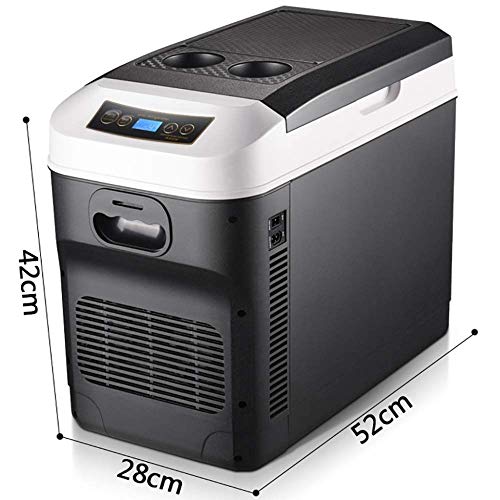 Koelkast, vrieskast, mini-koelkast, 12 V-24 V/220 V-240 V, voor auto, koelbox, dubbel gebruik warm / koud, draagbaar, ijsbox, kleine vriezer, camping, zwart, 28 l - Image 7
