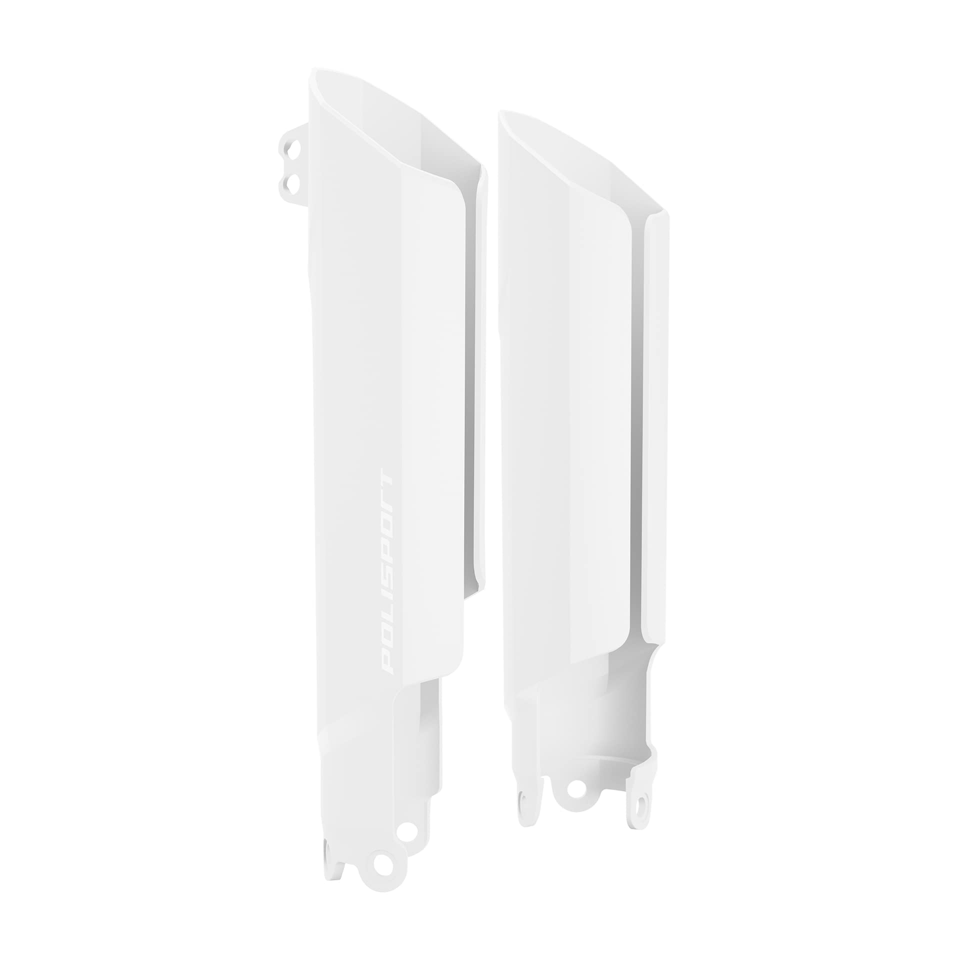 POLISPORT 8399200002 - Protezione forcella completamente avvolgente realizzata in plastica resistente agli urti e all'abrasione compatible con motocicletas KTM, GAS GAS en color Bianco