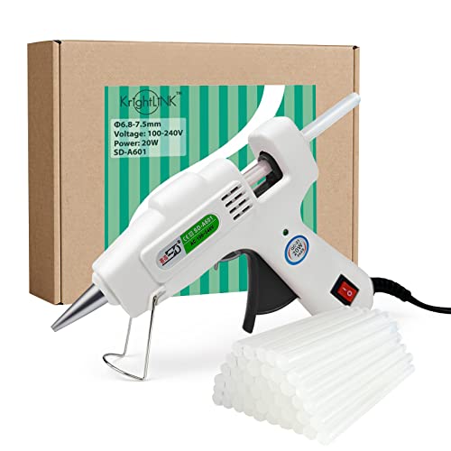 Krightlink Hot Glue Gun Kit With 30 Glue Sticks, Fast Preheating Hot Melt, High Temp For School Crafts Diy Arts And Quick Home Repairs (20W) #TOP1