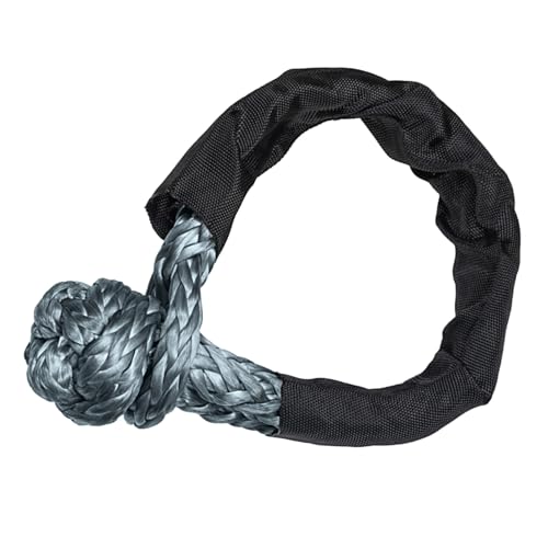 GAOSHA Grillete sintético suave para canotaje, remolque, SUV, camión, recuperación junto con cuerda de recuperación de 17 toneladas, carga de 37000 libras