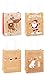 TSI 88018 Christmas Kraft Paper Gift Bags Pack of 12 Medium Height 23 x Width 18 x Depth 10 cm