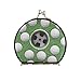 White Golf Balls on Green Missed Target Compact Makeup Mirror, Twin-Sided Cosmetic Mirror with 2 x 1x Magnification, Buckle Folding Mini Pocket Portable Hand Mirror