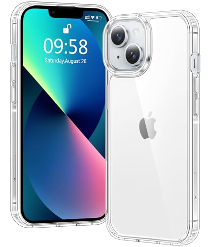 Voyahülle Clear Case for iPhone 13 Ultra Thin Shockproof TPU Cover Anti-Yellowing Crystal Clear Phone Case for Apple iPhone 13 - Clear