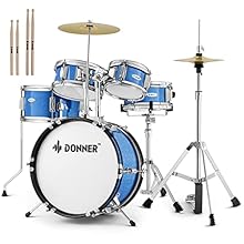 [PERFECT JUNIOR DURM SET] Fit for ages 5 -12 years old.The child. Kit including 14” x 10” bass drum x 1.6” x 4” fixed tom x 1.8” x 4” fixed tom x 1.8” x 4” fixed snare drum (with stand) x 1.12” x 8” floor tom x 1.8” hi-hat (with stand) x 1.1” straigh...