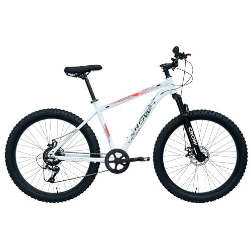 Image of CROW - Atom PRO 7 Speed Gear Cycle for Boys |26 inch T Cycle for Boys 12 to 15 Years| Bicycle for Men Adult |MTB with Front Suspension & Dual disc Brakes | Unisex 26 inch INCH MTB