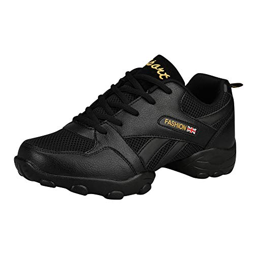 Huatime Zapatos Aire Libre Deporte Danza Hombre - Cómodo Transpirable Práctica Jazz Latino Dividido Suela Zapato Tenis Entrenadores Enseñanza Escenario Rendimiento Moderno