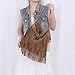 EVEOUT Bolso Bandolera con Flecos de Gamuza sintética Oversize Boho Estilo Western Bolso de Hombro Hobo con Borlas Imagen de EVEOUT Bolso Bandolera con Flecos de Gamuza sintética Oversize Boho Estilo Western Bolso de Hombro Hobo con Borlas