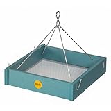 Birds Choice Hanging Platform Bird Feeder Small Recycled Plastic Bird Feeder...
