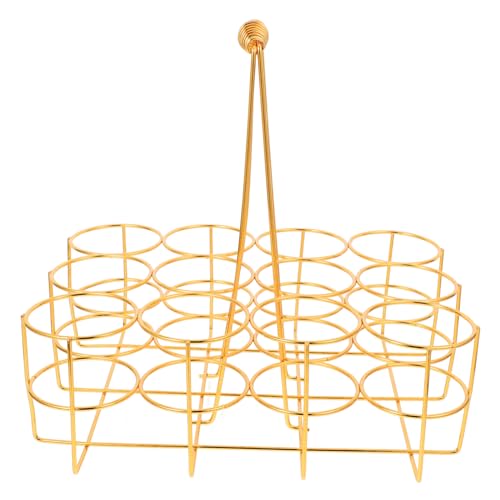 MUCKLILY 12-bottle Beer Storage Rack Basket Buckets for Beer Wire Beverage Carrier