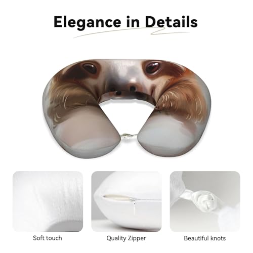 Almohada de espuma viscoelástica para cuello de viaje miniatura 4