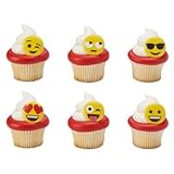 Bakery Supplies Emoticon Emoji Cupcake Rings - 24 Peices