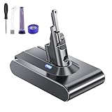 P.TOULTEK 8000mAh Replacement Battery for Dyson, 21.6V Li-ion Battery Compatible with Animal/Animal+/Absolute/Motorhead/Fluffy/Slim/SV10 All V8 Cordless Vacuum Series