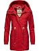 Produktbild Navahoo Damen Outdoor-Jacke Parka Kurzmantel mit Kapuze aus recycelten Materialien Neophee Apple Red Gr. XXL