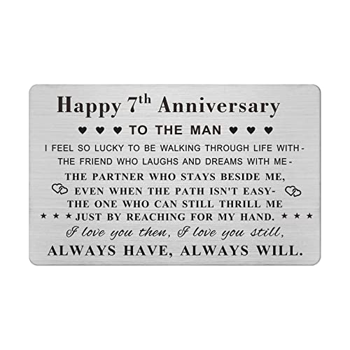 Emideary Happy 7th Anniversary zJ[h To My Husband Men Him
