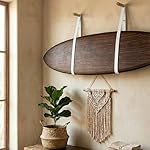 Ho Stevie! Surfboard Wall Mounts - Wood Pegs + Leather Straps - Hang Any Surf Board - Easy Installation - Image 5