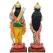 Indian Idol Radha Krishna Statue - 4.7”H Hindu God Radha Krishna Set on Lotus India Pooja Item Home Office Temple Mandir Shrine Altar Diwali Puja Spiritual Decor Ideal Wedding Gift for Indian Friend