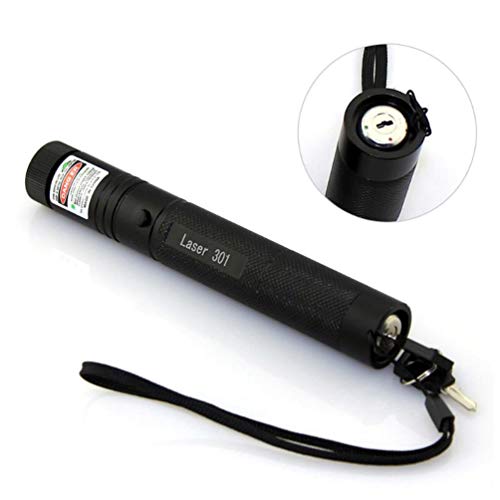 LUCHENG Green Demonstration Presentation Pen,Tactical High Power Long Distance Light with Safety Keys