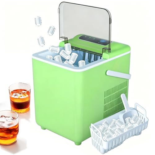 Fabricadora de Hielo Portátil 12V/24V Laamiasm i01 Verde