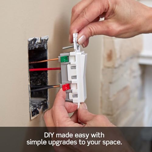 Image of Leviton Lever Edge 15 Amp 3-Way Rocker Switch, 10-Pack, E5603-MW, White