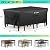 Velway Patio Furniture Cover Waterproof - 420D Heavy Duty Outdoor Furniture Cover with Buckles & Air Vent, Windproof Patio Covers for Rectangular Table Chair Set 74"Lx47"Wx28"H