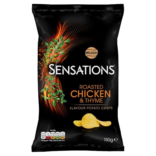 Walkers Sensations Roasted Chicken & Thyme Sharing Crisps 150g