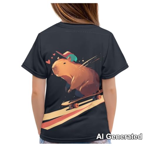 Image of Xhuibop Kids T Shirts for Boys Size 3-16 Girls Short Sleeve Sportswear Active Tops