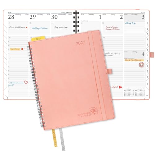 Planificador 2027 POPRUN WELK7-PK para organizacion de productos de oficina