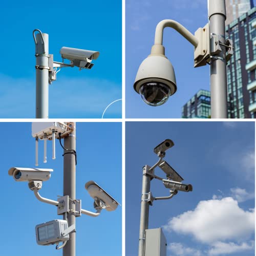 Aongch Universal Wall Mounting Bracket With 2 Loops, Vertical Pole Mount Adapter For Cctv Security Camera Ptz Dome Indoor Outdoor Ap Access Point Client Cpe #TOP5