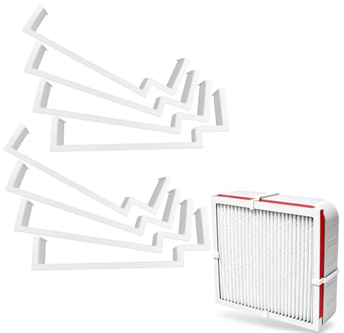 ZYRELYNX Box Fan Filter Clips for 20 Box Fan Reusable Air Filter Holder Clips for Furnace Filters Secure No-Tape Fit DIY Air Purifier Accessories White 2 Set