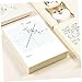 HOMSFOU 4pcs Coordinate Practice Notebooks Math Drawing Sheets Blank Pages for Math Exercises Graphing for Accurate Plotting and Drawing