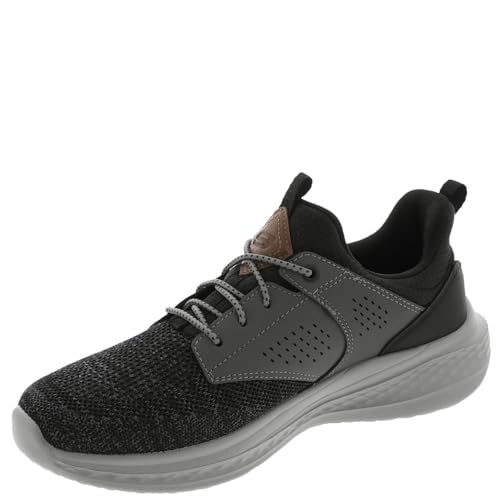 Image of Skechers Men's Streetwear Slade - Breyer Knitted Mesh Bungee Lace W /Quarter Cage Slip On