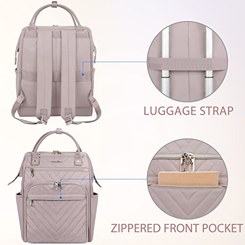 VANKEAN 17.3 Inch Laptop Backpack for Women Men Fashion Computer Work Bag Large Capacity Waterproof Backpack with RFID Pockets - Image 4