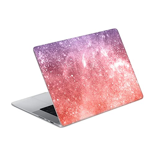 Skin MacBook Pro 14 A2442 au design galaxie corail scintillant de PLdesign