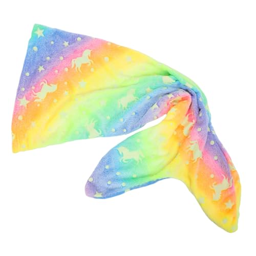 Kisangel Saco De Dormir De Sirena para Luminosa De Franela Que Brilla La Oscuridad Suave y Acogedora para Halloween Navidad y Imaginativos