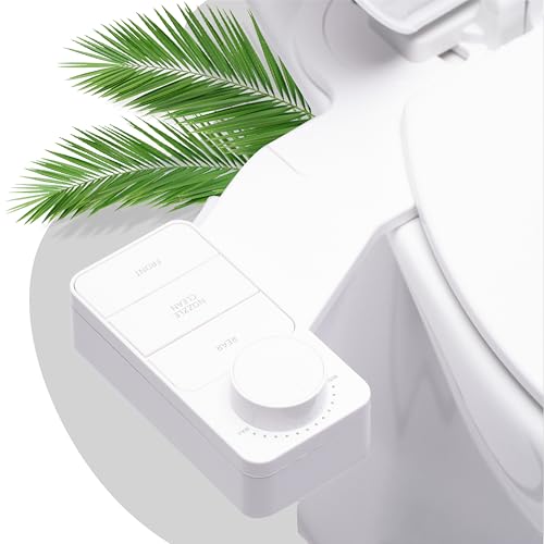 BENESS | Ducha Bidé De Botón Desmontable Sin Electricidad | Accesorio Delgado Para Baño | Fácil Instalación | Doble Pulverizador Frío Ajustable | Autolimpieza Integrada | Higiene íntima Y Ecológica