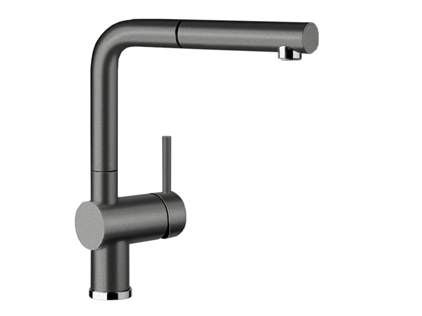 BLANCO 518813 LINUS-S Kitchen Mixer Tap in Silgranit Look with Pull-out Spout, High Pressure, Grey